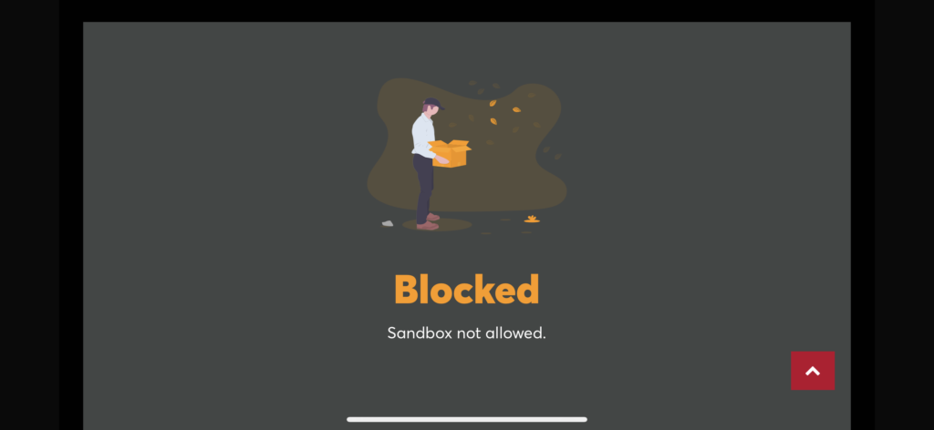 novafork please disable sandbox