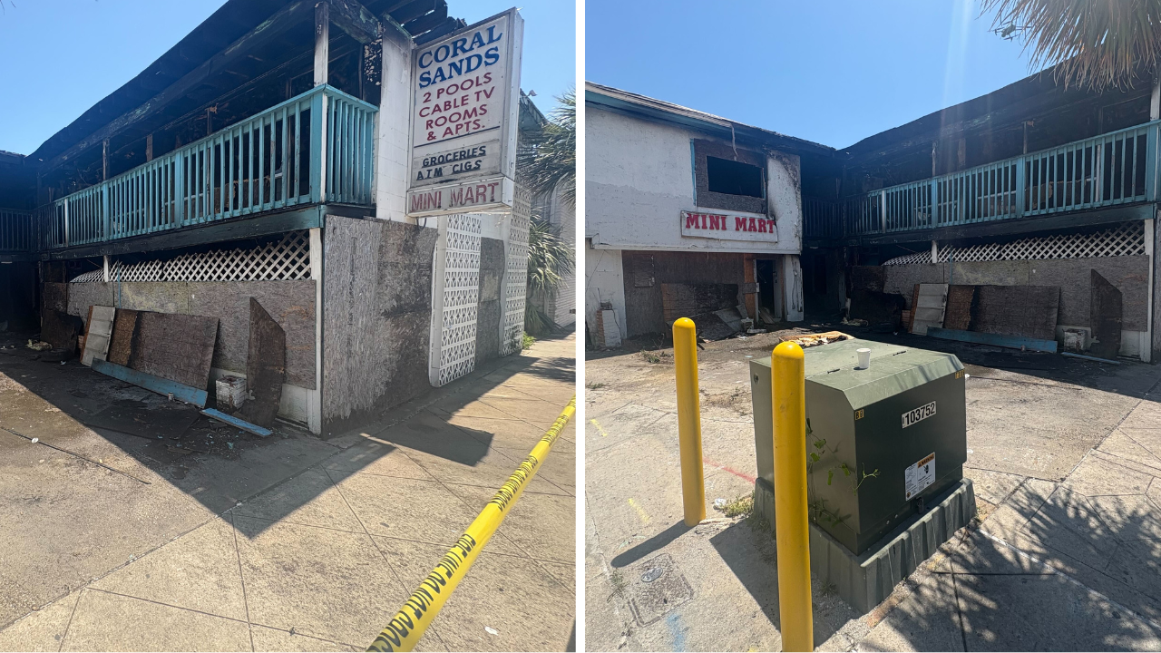 Coral Sands WMBF News fire